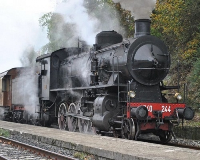 A Castelnuovo Garfagnana sul treno storico