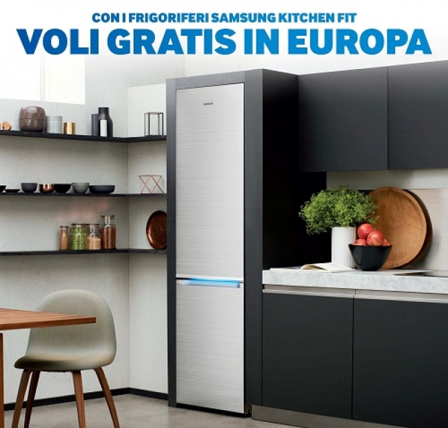 Acquista un frigo Samsung Kitchen Fit e vola Gratis in Europa