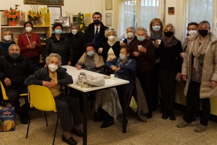 Guerri in visita al centro anziani del Favaro