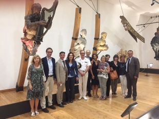 La giunta della Camera di Commercio Riviere di Liguria in visita al Museo Tecnico Navale