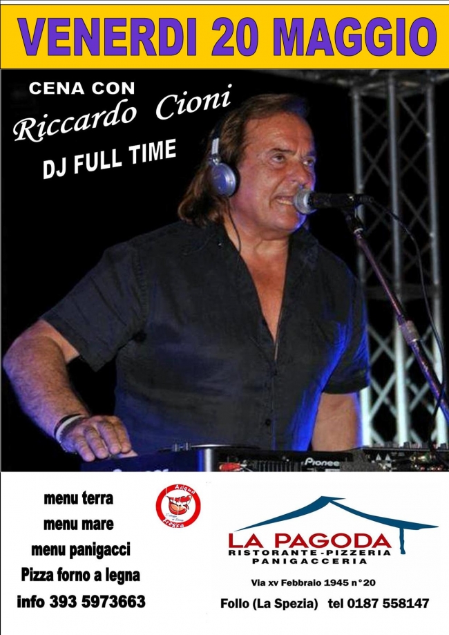DJ FULL TIME RICCARDO CIONI SERATA RINVIATA