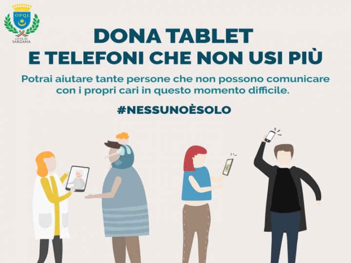 Tablet e cellulari inutilizzati per aiutare anziani e studenti, l&#039;iniziativa a Sarzana