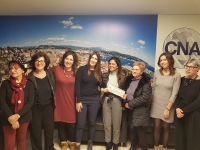 2200 euro donati al centro antiviolenza Irene, Cna al fianco delle donne