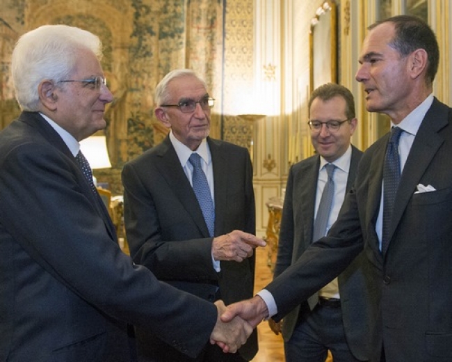 Matteo Melley ricevuto con i vertici Acri dal Presidente della Repubblica Sergio Mattarella