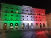 Coronavirus, la facciata del Palazzo della Regione illuminata con il tricolore