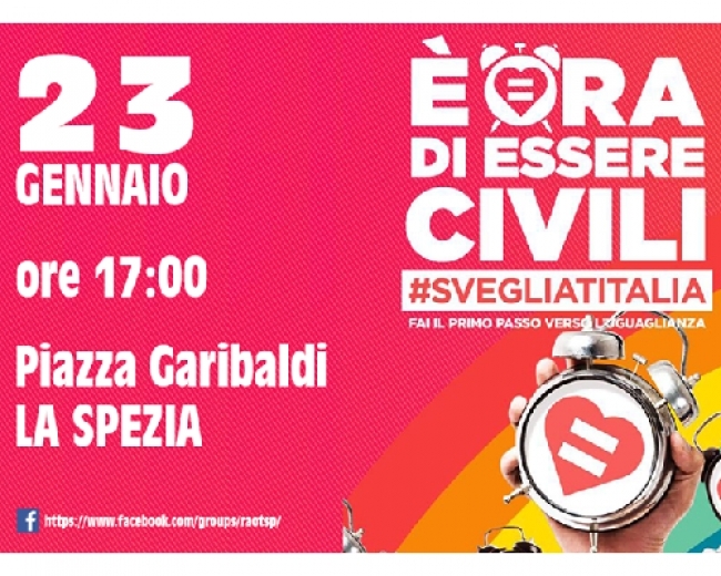 PSI La Spezia: &quot;Il 23 gennaio saremo in piazza per manifestare a favore delle unioni civili&quot;