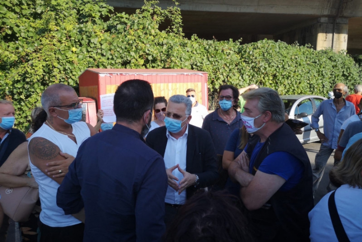 Il presidente della Provincia Pierluigi Peracchini ha incontrato i manifestanti a Fornola