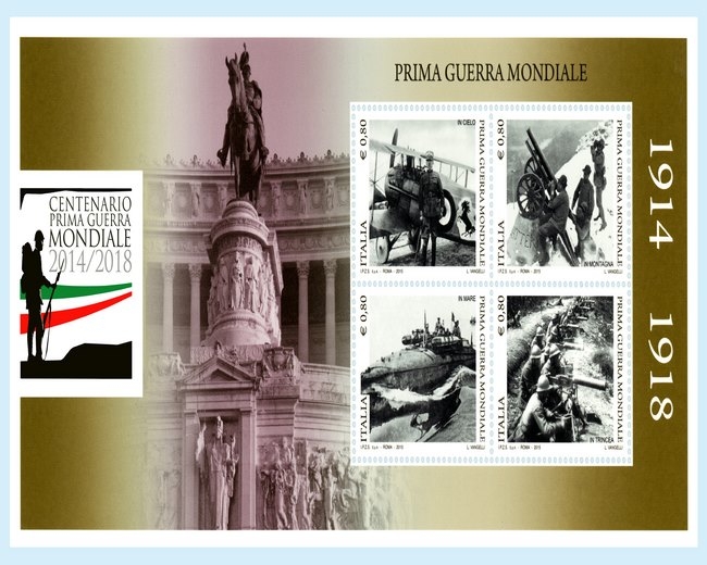 Alle Poste i francobolli per il centenario della Grande Guerra