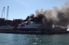 L&#039;incendio divampato sull&#039;imbarcazione