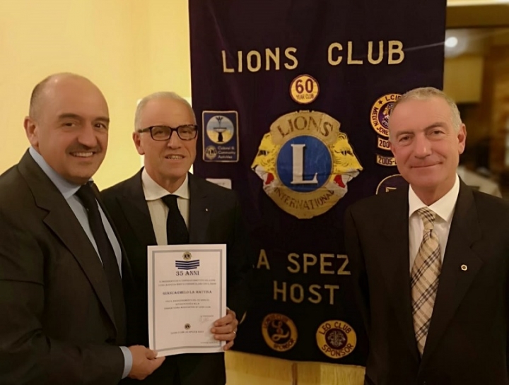 Anche il Presidente della Provincia all&#039;apertura dell&#039;anno sociale del Lions Club Host della Spezia