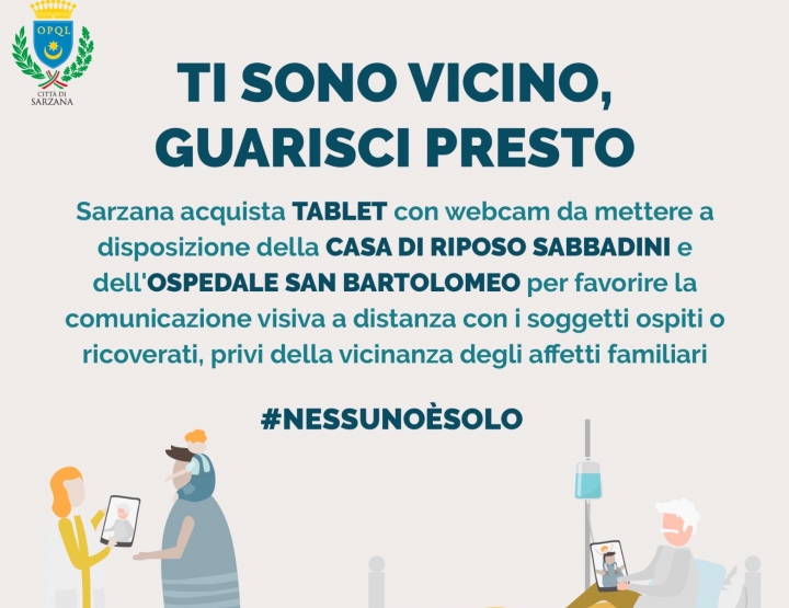 5 tablet per gli ospiti della Sabbadini e del San Bartolomeo