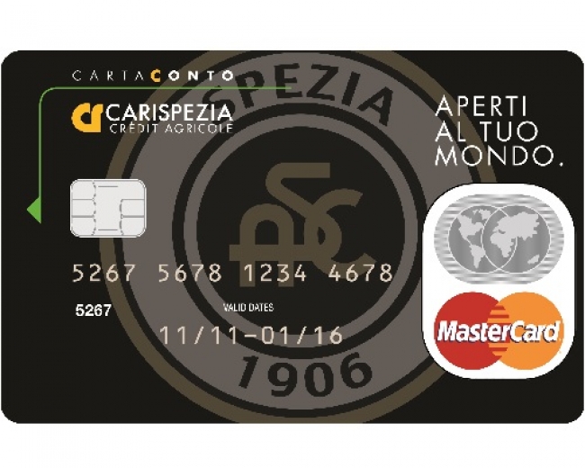 Spezia Calcio e Carispezia insieme...in banca: ecco la nuova carta 100% aquilotta