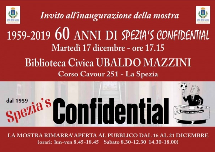 60 anni di Spezia&#039;s Confidential: una mostra alla biblioteca Mazzini