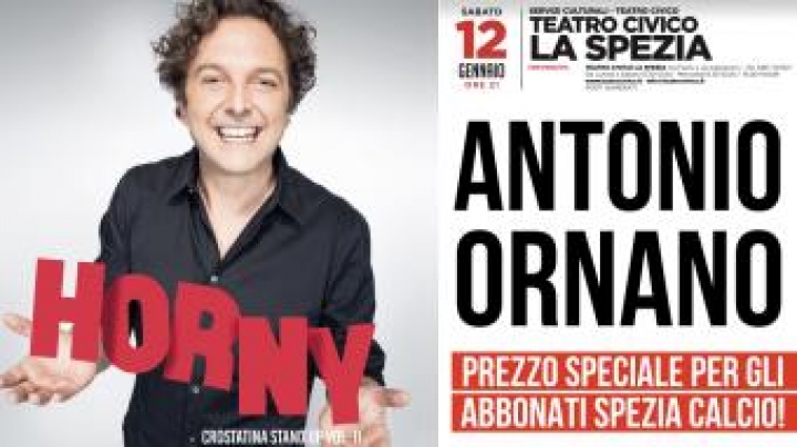 Antonio Ornano al Civico: prezzo speciale per gli abbonati Aquilotti