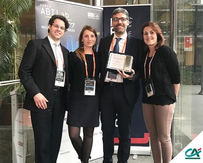 Il gruppo Crédit Agricole Cariparma vince il premio ABI per l&#039;innovazione