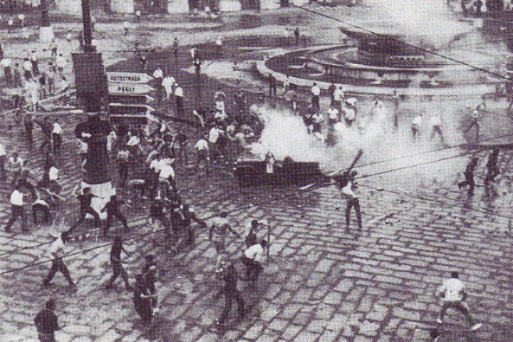 Le proteste a Genova nel luglio 1960
