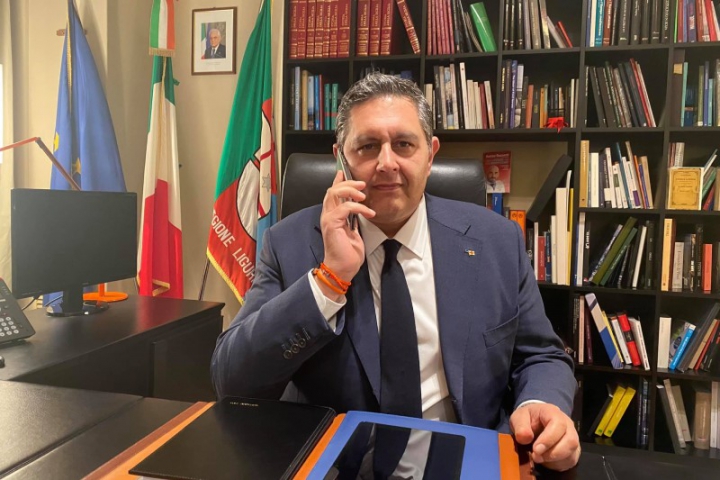 Giovanni toti, presidente della Regione Liguria