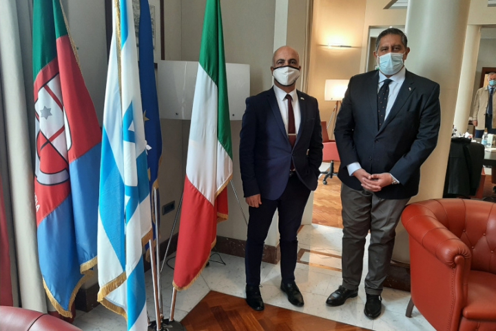 Toti incontra l&#039;ambasciatore d&#039;Israele in Italia Dror Eydar