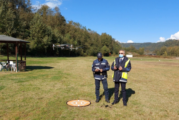 Voli di test per i droni della Polizia Municipale della Spezia