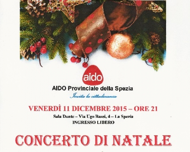 L&#039;11 dicembre il Concerto di Natale dell&#039;AIDO